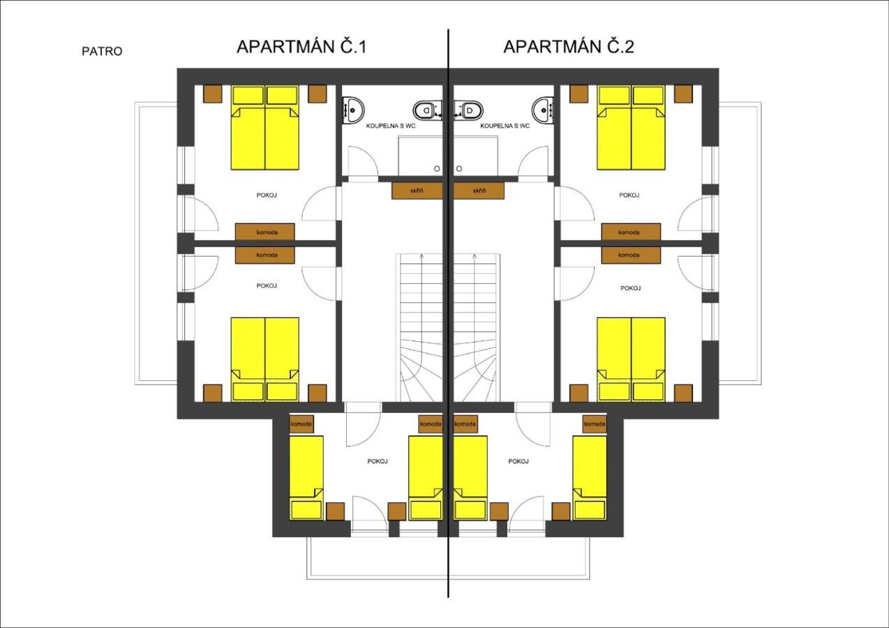 Apartmany Fiserka โรกีนีซ นัด ยีเซอโร ภายนอก รูปภาพ